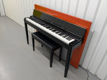 Load image into Gallery viewer, YAMAHA Clavinova MODUS CLP-F01 in Polished Ebony+Orange with stool stock #25039
