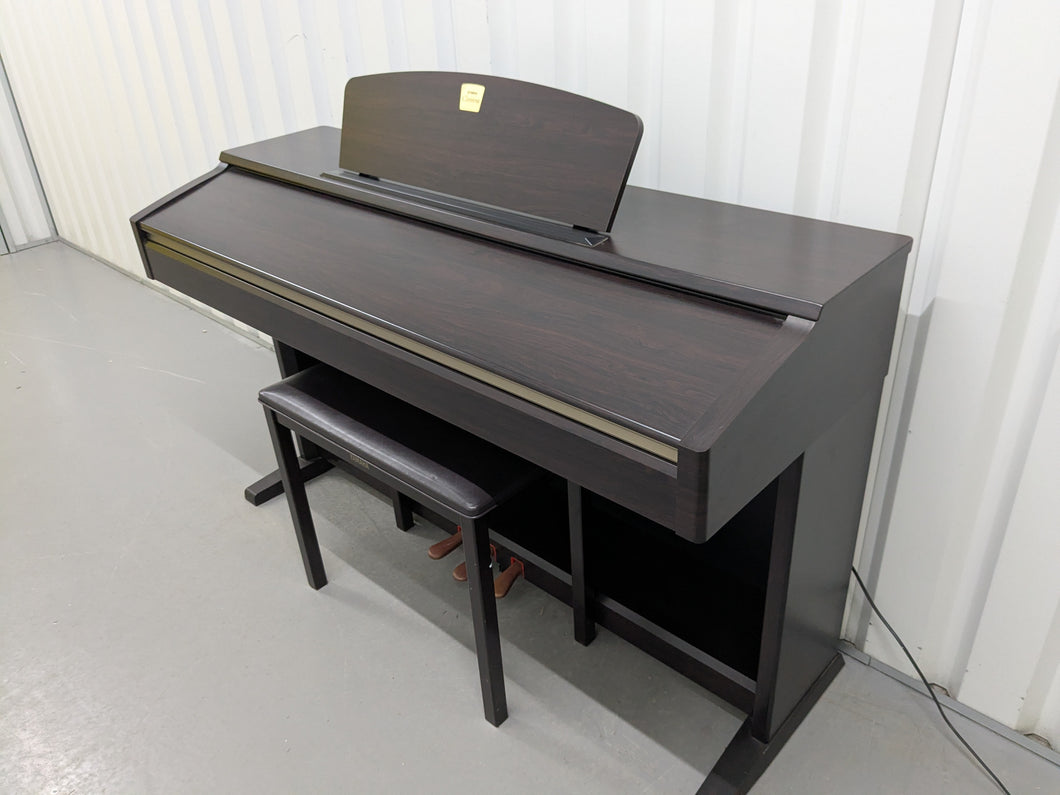 Yamaha Clavinova CLP-120 Digital Piano and stool in dark rosewood stock #25061