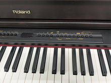 Load image into Gallery viewer, Roland HP-7e digital piano and stool in dark rosewood finish stock number 25055
