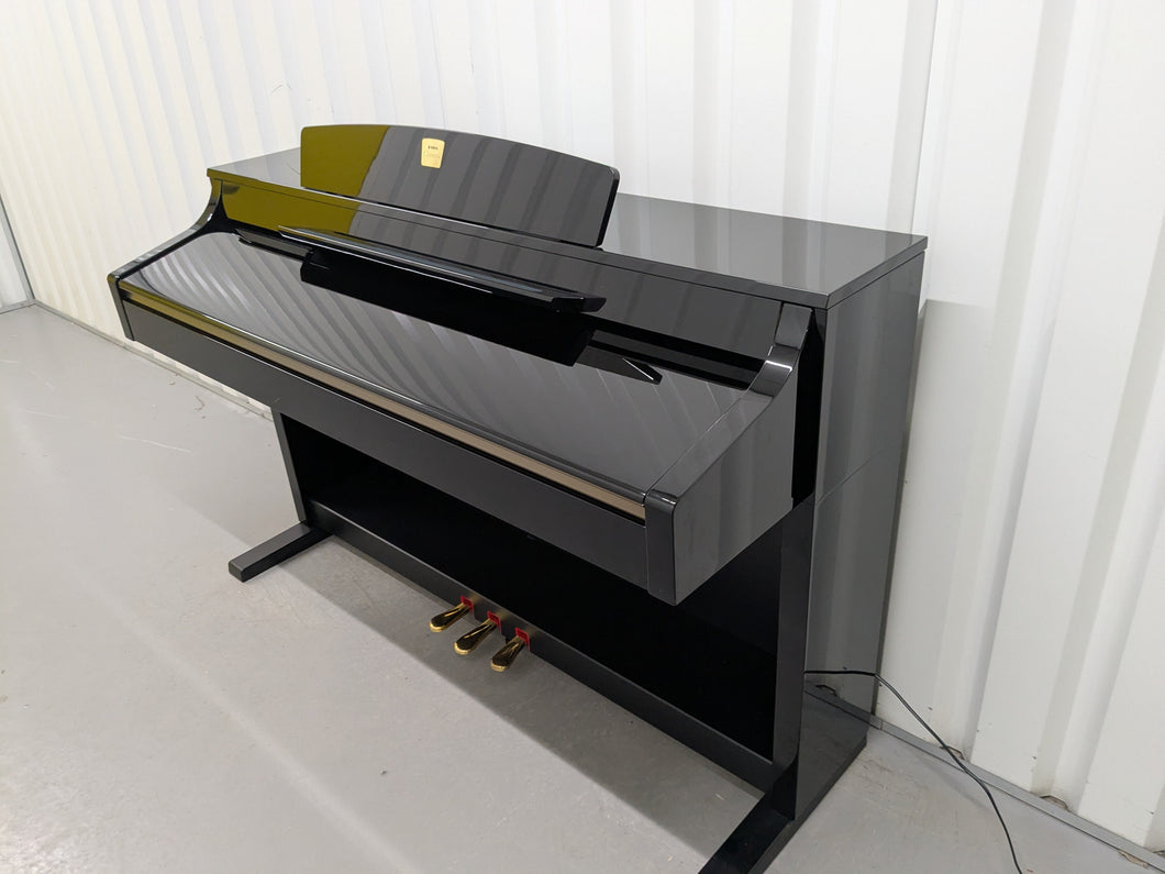 Yamaha Clavinova CLP-330PE glossy black polished ebony Piano stock #25070