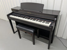 Load image into Gallery viewer, Yamaha Clavinova CLP-470 in dark rosewood with wooden keys action + stool #25049
