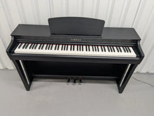 Load image into Gallery viewer, Yamaha clavinova CLP-725 digital piano and stool in satin black stock #25076
