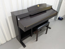 Load image into Gallery viewer, Yamaha Clavinova CLP-340 Digital Piano and stool in dark rosewood stock # 25081
