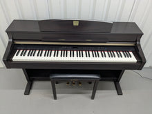 Load image into Gallery viewer, Yamaha Clavinova CLP-340 Digital Piano and stool in dark rosewood stock # 25081
