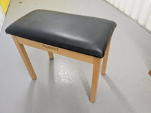 Load image into Gallery viewer, Roland HP201 digital piano and stool in light oak finish stock number 25085
