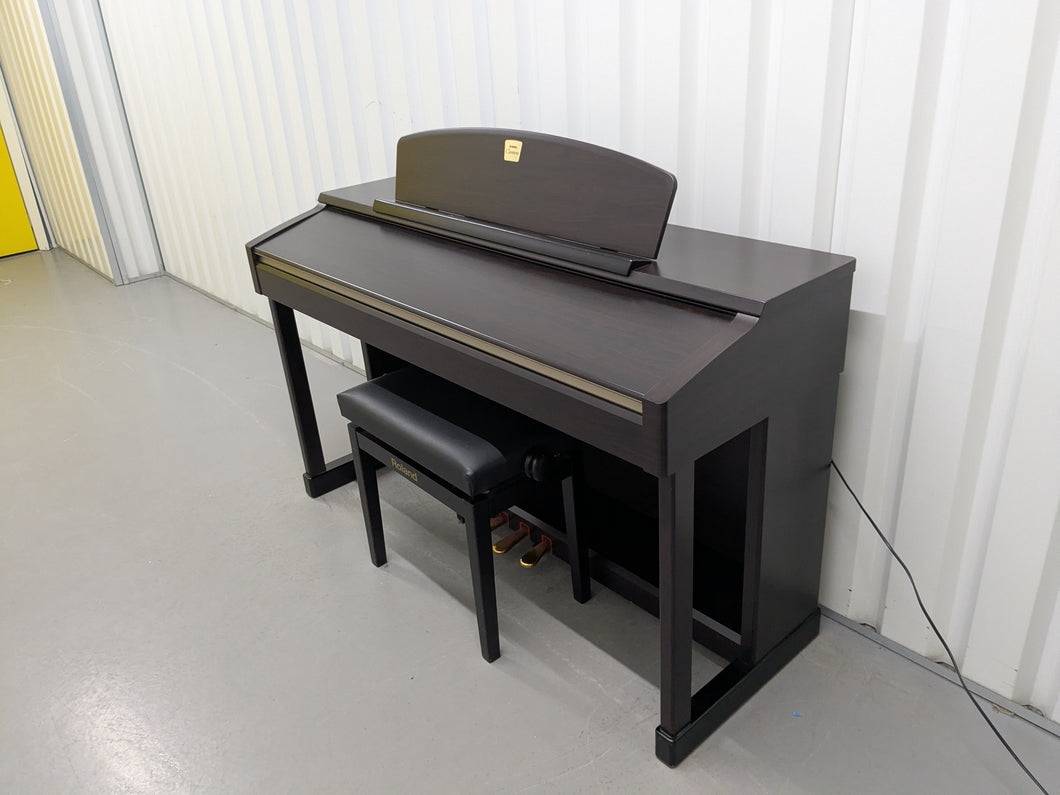 Yamaha Clavinova CLP-150 digital piano and stool in dark rosewood stock #25116