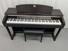 Load image into Gallery viewer, Yamaha Clavinova CLP-150 digital piano and stool in dark rosewood stock #25116
