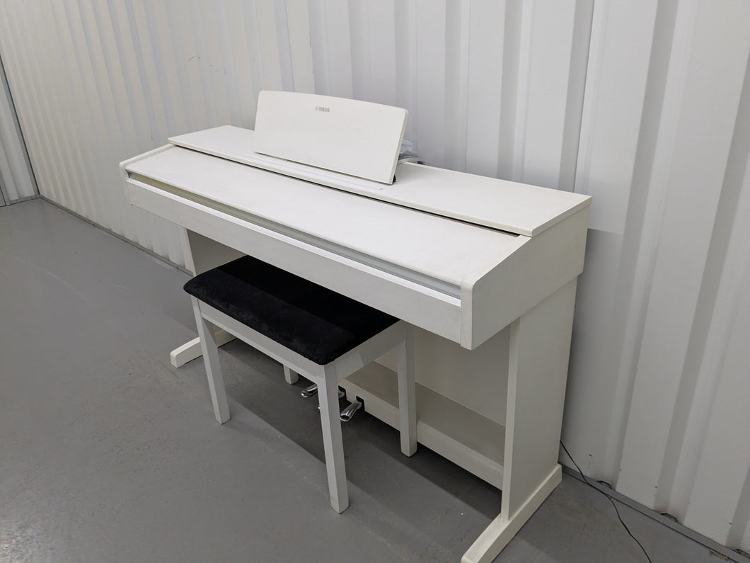 Yamaha Arius YDP-143 Digital Piano and stool in satin white finish stock #25428