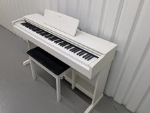 Load image into Gallery viewer, Yamaha Arius YDP-143 Digital Piano and stool in satin white finish stock #25428
