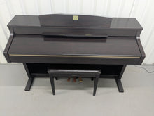 Load image into Gallery viewer, Yamaha Clavinova CLP-340 Digital Piano and stool in dark rosewood stock # 25130
