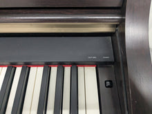 Load image into Gallery viewer, Yamaha Clavinova CLP-340 Digital Piano and stool in dark rosewood stock # 25130
