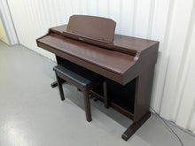 Load image into Gallery viewer, TECHNICS SX-PX552 DIGITAL PIANO AND STOOL IN MAHOGANY stock number 25212

