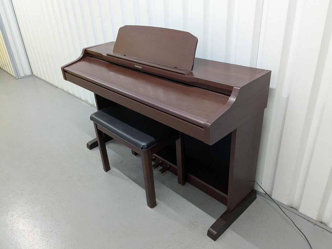 TECHNICS SX-PX552 DIGITAL PIANO AND STOOL IN MAHOGANY stock number 25212