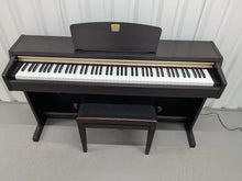 Load image into Gallery viewer, Yamaha Clavinova CLP-220 digital piano and stool in rosewood stock #25224
