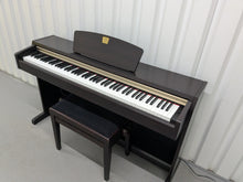 Load image into Gallery viewer, Yamaha Clavinova CLP-220 digital piano and stool in rosewood stock #25224
