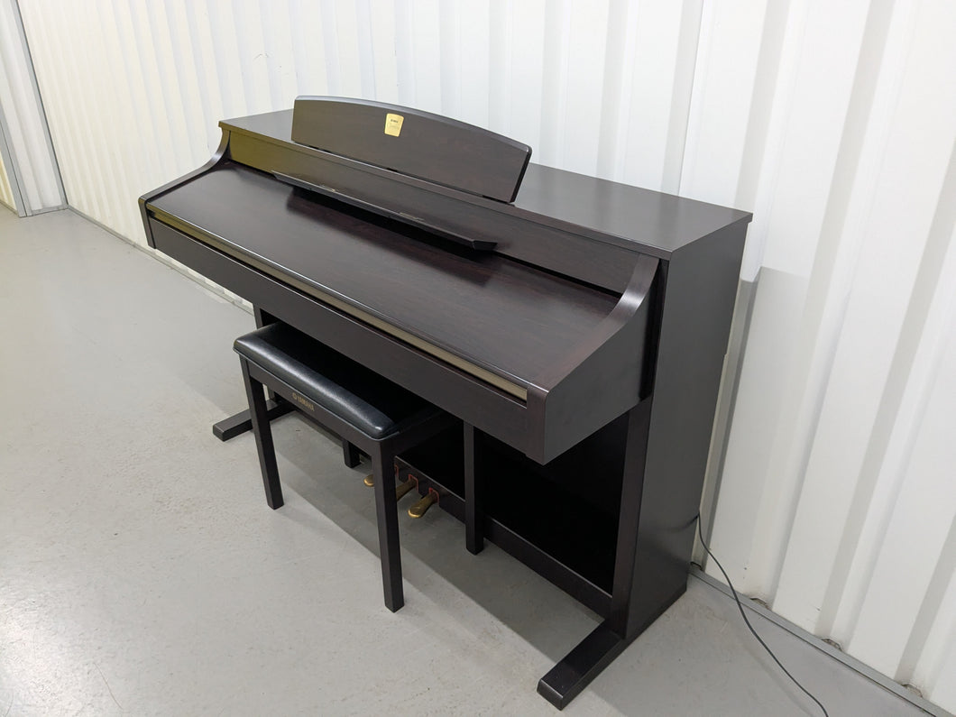 Yamaha Clavinova CLP-340 Digital Piano and stool in rosewood stock # 25245