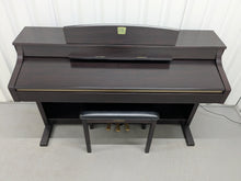 Load image into Gallery viewer, Yamaha Clavinova CLP-340 Digital Piano and stool in rosewood stock # 25245
