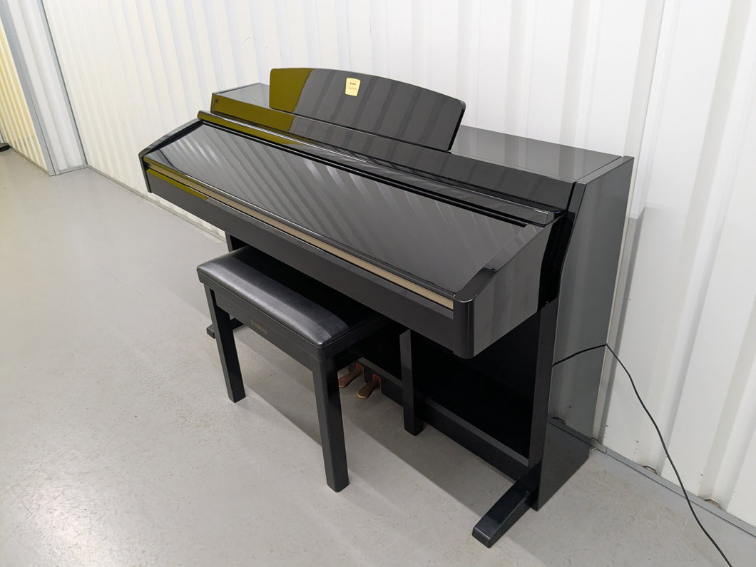 Yamaha Clavinova CLP-230PE piano +stool polished ebony glossy black stock # 25228