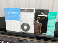 Load image into Gallery viewer, Yamaha Clavinova CLP-230PE piano +stool polished ebony glossy black stock # 25228
