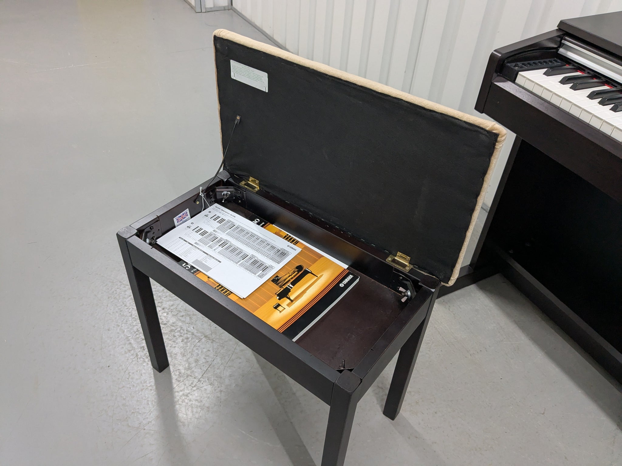 Yamaha Arius YDP-141 digital piano and stool in rosewood finish