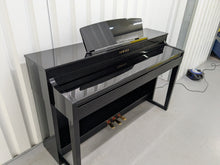 Load image into Gallery viewer, Yamaha Clavinova CLP-470 digital piano polished ebony glossy black stock #25259
