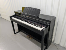 Load image into Gallery viewer, Yamaha Clavinova CLP-470 digital piano polished ebony glossy black stock #25259
