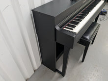 Load image into Gallery viewer, Yamaha Clavinova CLP-635  Digital Piano and stool in satin black stock #25271
