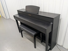 Load image into Gallery viewer, Yamaha Clavinova CLP-735 digital piano and stool in black finish stock nr 25267
