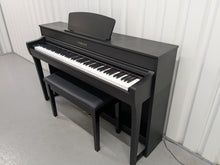 Load image into Gallery viewer, Yamaha Clavinova CLP-735 digital piano and stool in black finish stock nr 25267
