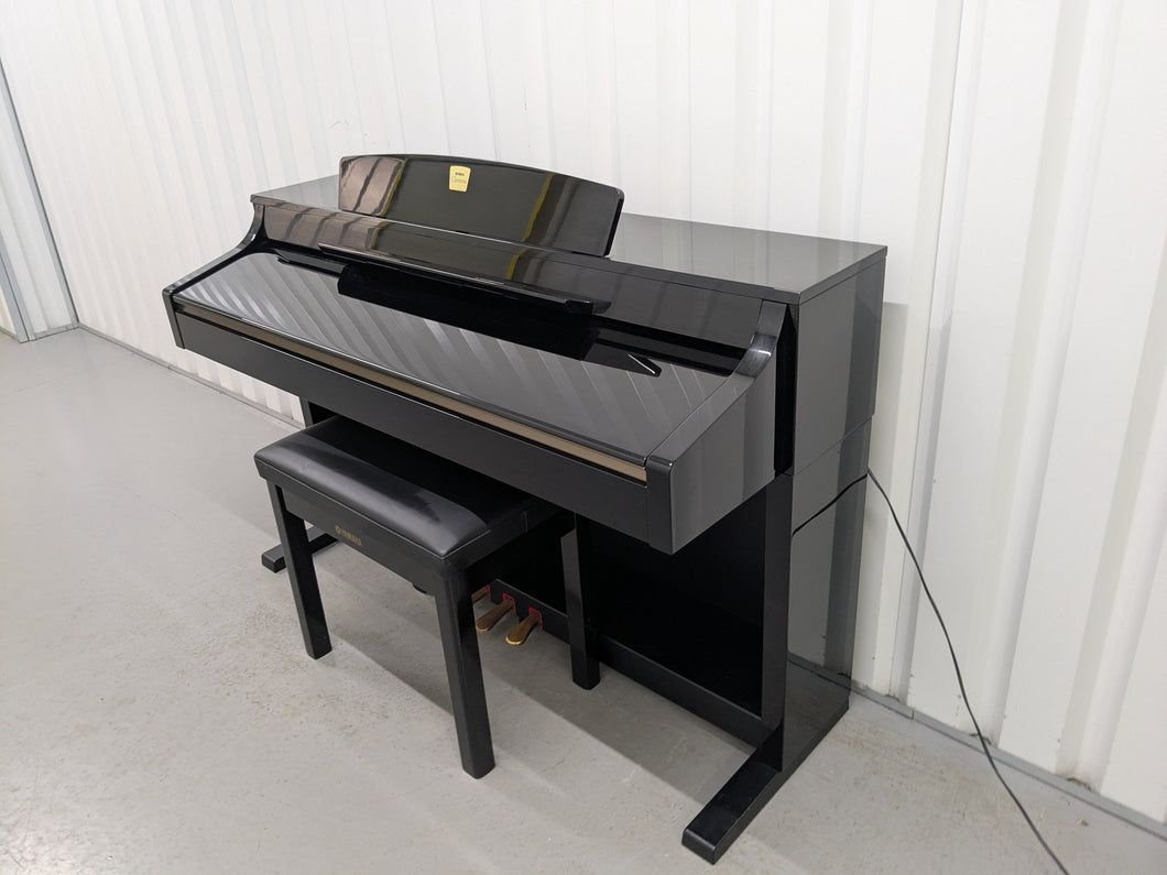 Yamaha Clavinova CLP-340PE glossy black polished ebony Piano stock #25264