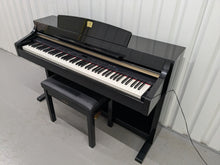 Load image into Gallery viewer, Yamaha Clavinova CLP-340PE glossy black polished ebony Piano stock #25264
