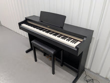 Load image into Gallery viewer, Yamaha Arius YDP-162 Digital Piano and stool in satin black, clavinova keyboard stock #25268
