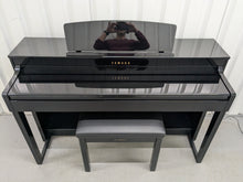 Load image into Gallery viewer, Yamaha Clavinova CLP-470 digital piano polished ebony glossy black stock #25256
