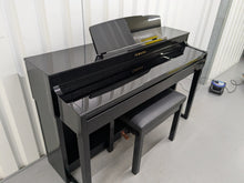 Load image into Gallery viewer, Yamaha Clavinova CLP-470 digital piano polished ebony glossy black stock #25256
