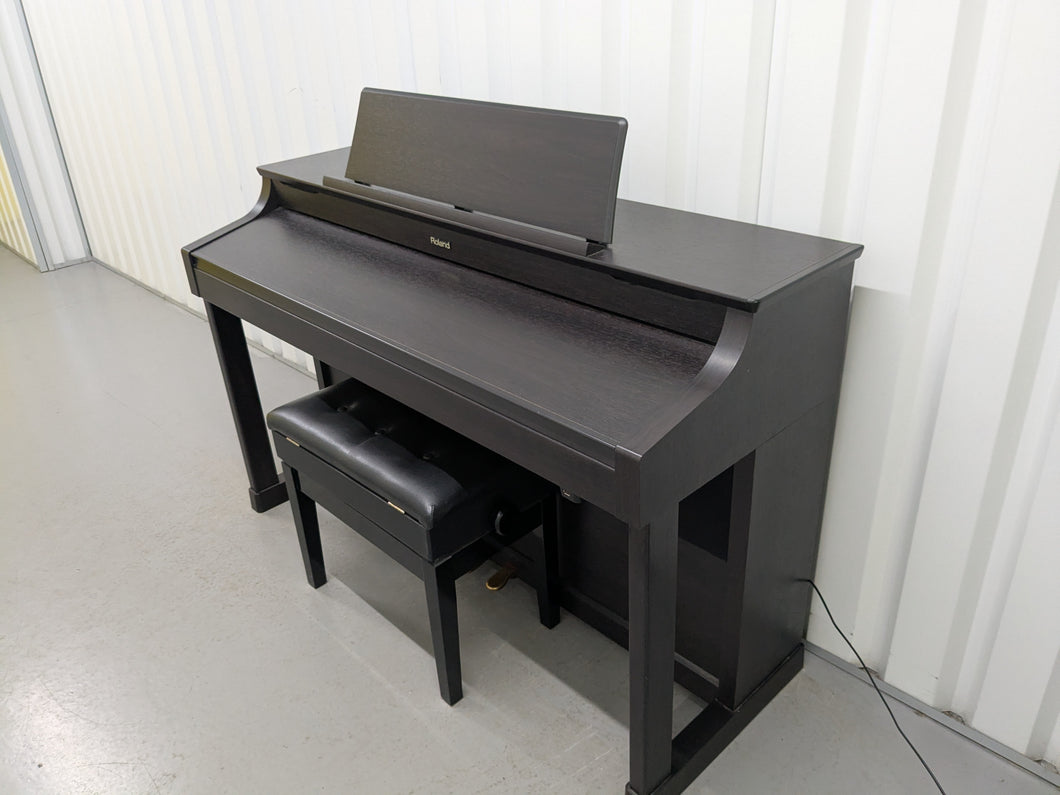 Roland HP307 Digital Piano and stool in dark rosewood finish Stock #25284