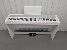 Load image into Gallery viewer, Korg B1 digital piano / keyboard with stand and 3 pedals in white stock # 25290
