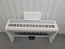 Load image into Gallery viewer, Korg B1 digital piano / keyboard with stand and 3 pedals in white stock # 25290
