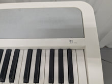 Load image into Gallery viewer, Korg B1 digital piano / keyboard with stand and 3 pedals in white stock # 25290
