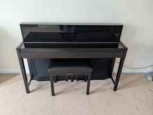 Load image into Gallery viewer, Yamaha Clavinova CLP-S306 digital piano and stool in polished ebony glossy black stock number 25285
