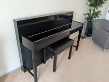 Load image into Gallery viewer, Yamaha Clavinova CLP-S306 digital piano and stool in polished ebony glossy black stock number 25285
