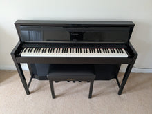 Load image into Gallery viewer, Yamaha Clavinova CLP-S306 digital piano and stool in polished ebony glossy black stock number 25285
