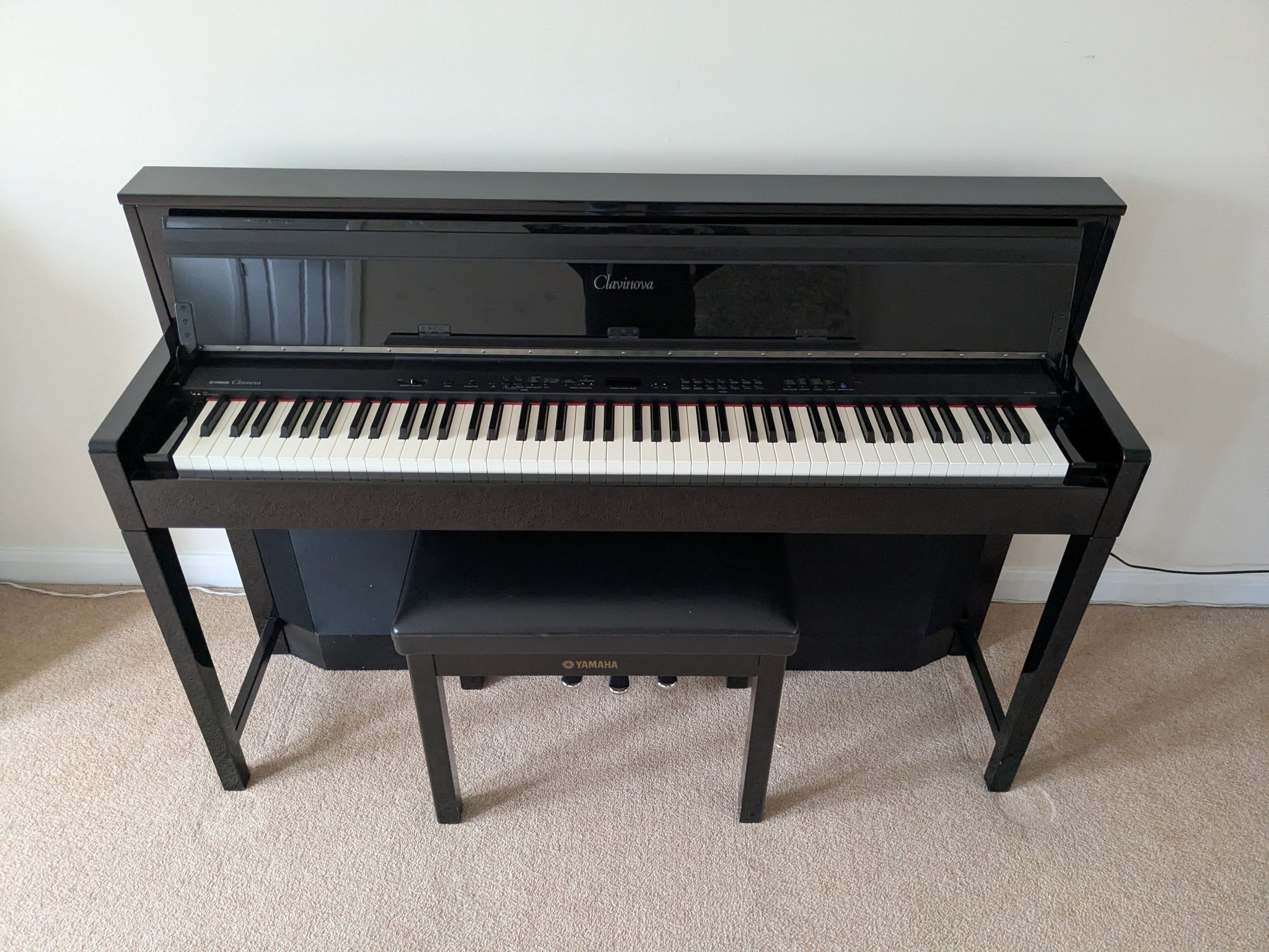 Yamaha Clavinova CLP-S306 digital piano and stool in