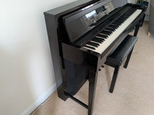 Load image into Gallery viewer, Yamaha Clavinova CLP-S306 digital piano and stool in polished ebony glossy black stock number 25285

