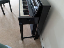 Load image into Gallery viewer, Yamaha Clavinova CLP-S306 digital piano and stool in polished ebony glossy black stock number 25285
