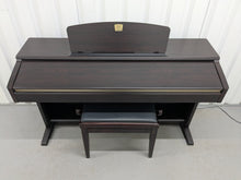 Load image into Gallery viewer, Yamaha Clavinova CLP-120 Digital Piano and stool in dark rosewood stock #25295
