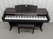 Load image into Gallery viewer, Yamaha Clavinova CLP-120 Digital Piano and stool in dark rosewood stock #25295
