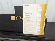 Load image into Gallery viewer, Yamaha Clavinova CLP-120 Digital Piano and stool in dark rosewood stock #25295
