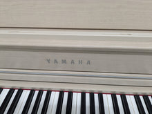 Load image into Gallery viewer, Yamaha Clavinova CLP-635 CLP-635WA Digital Piano and stool in white ash stock # 25296

