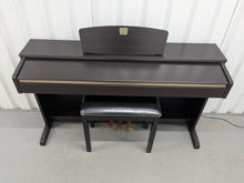 Load image into Gallery viewer, Yamaha Clavinova CLP-320 Digital Piano and stool in dark rosewood stock #25292
