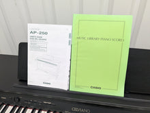 Load image into Gallery viewer, Casio Celviano AP-250 digital piano and stool in satin black finish stock number 25286
